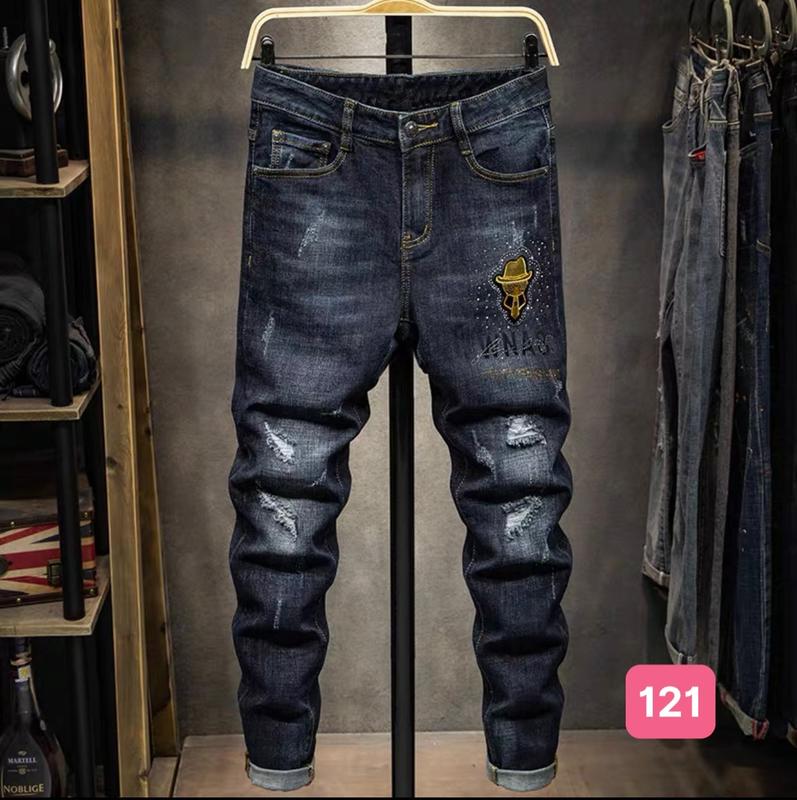 (HÀNG MỚI) Quần jean nam dài ống suông form slimfit rách nhẹ gối co giãn đa chiều Menswear Pants Cotton 2