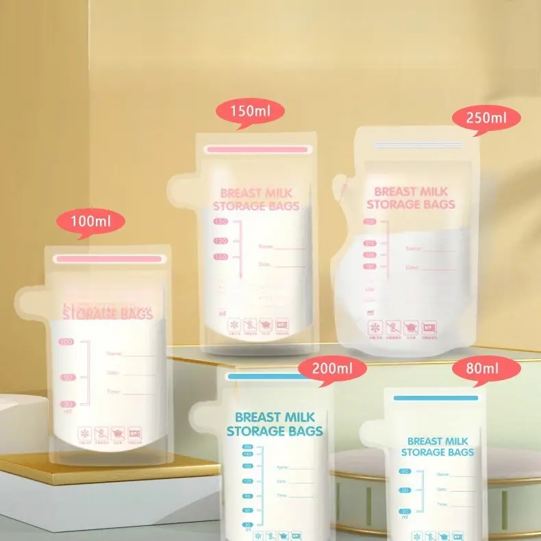 Breast Milk Disposable Sealed Storage Bags Fresh Milk Bags 5 packs baby container