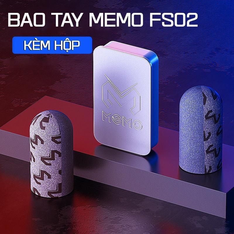 Bao tay chơi game Memo FS02 CÓ HỘP cho điện thoại, găng tay chơi game chống mồ hôi vân tay chơi liên quân pubg mobile