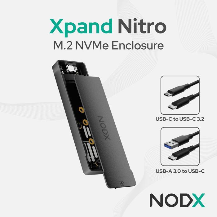 Gambar NODX Xpand Plus Nitro M.2 NVME Enclosure - Graphite dari DYNAMIX IT Kota Surabaya Tokopedia
