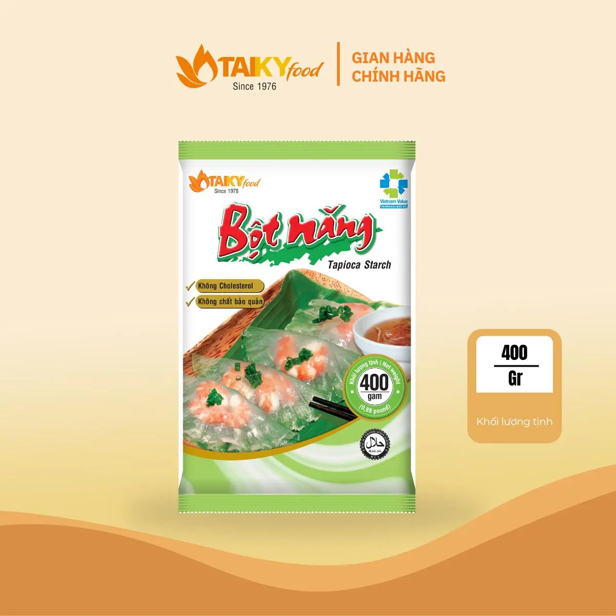 Bột năng Tài Ký 400g - Nguyên liệu làm bánh, nấu ăn