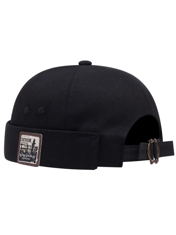 Letter Label Landlord Cap, Casual Outdoor Sports Docker Hats for Men & Women, Trendy Modern All-match Clothes Accessories for Daily Used 0