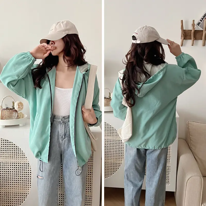 Áo Khoác Nhung Lỳ 2 lớp,Có Mũ To,Có túi trong , lót trong vải lụa , áo khoác đẹp chống nắng, áo chống nắng nữ xinh 2025 , áo chống nắng nữ chống uv ,Annaa House , Top big size , Top Women 6