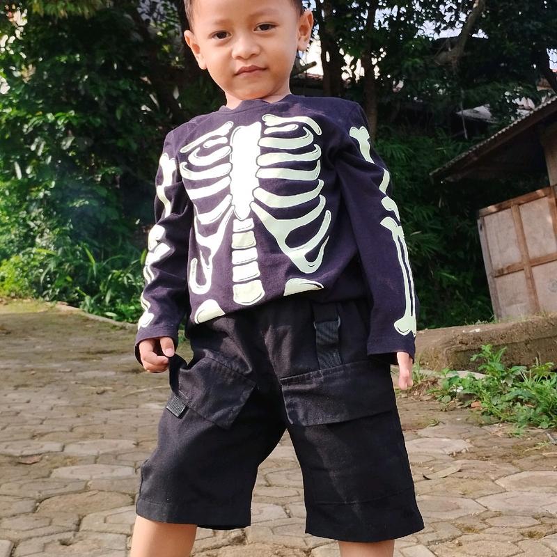 Celana kargo anak pendek/celana kekinian/celana pendek/celana anak 5
