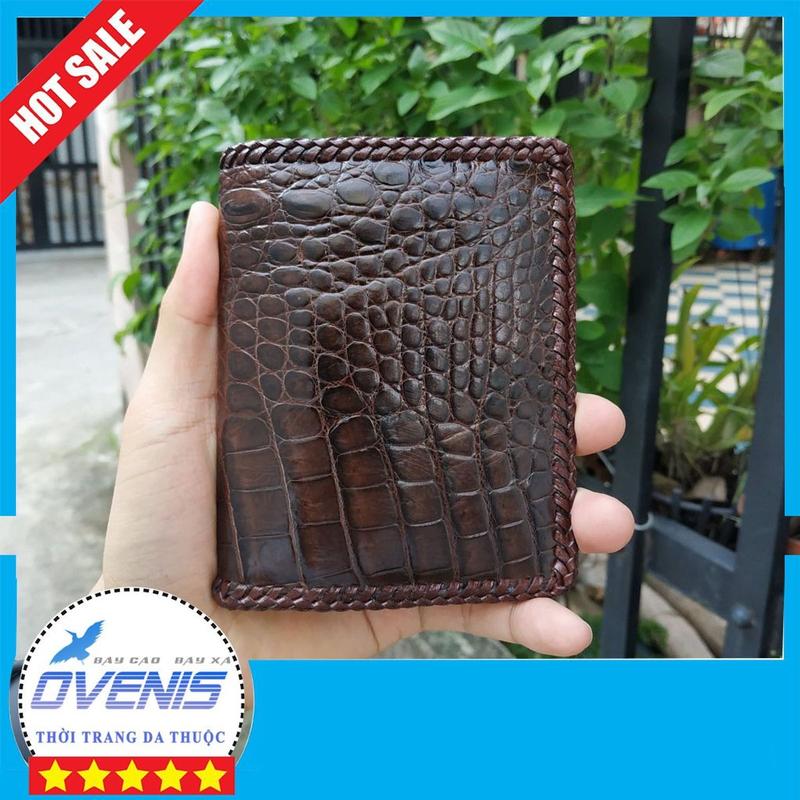 Product Introduction of Bóp Nam Da Bụng Cá Sấu 2 Mặt Đan Viền Rất Mềm Và Bền VS2V14N 22