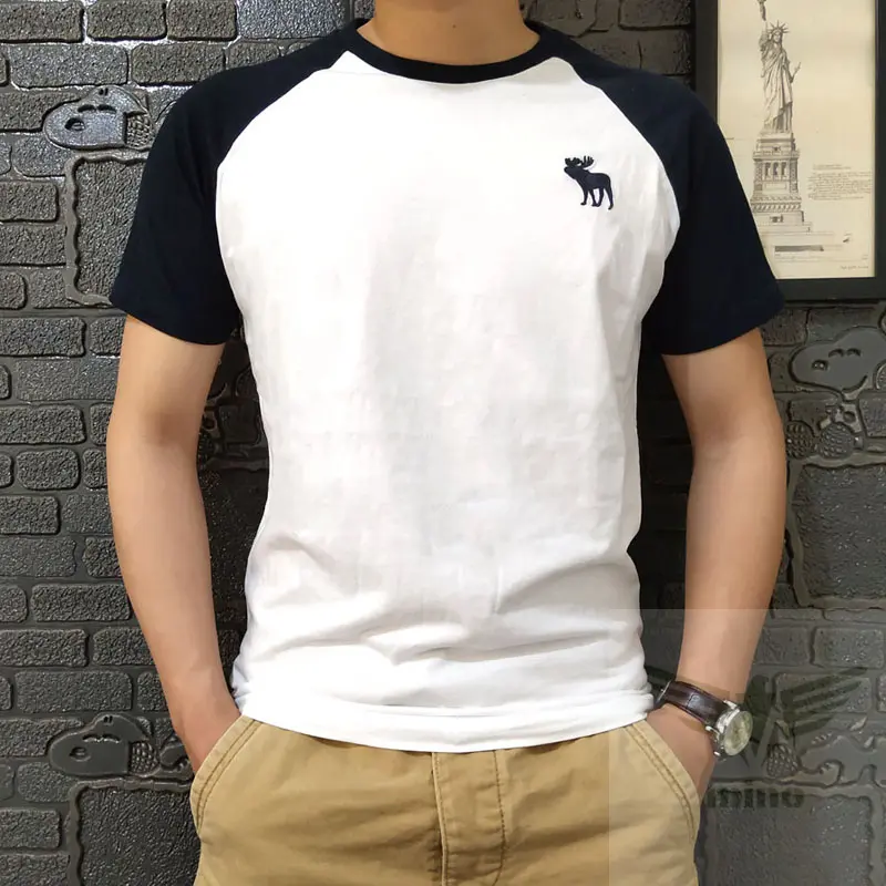 áo ngắn tay mùa hè nam cổ tròn Cotton