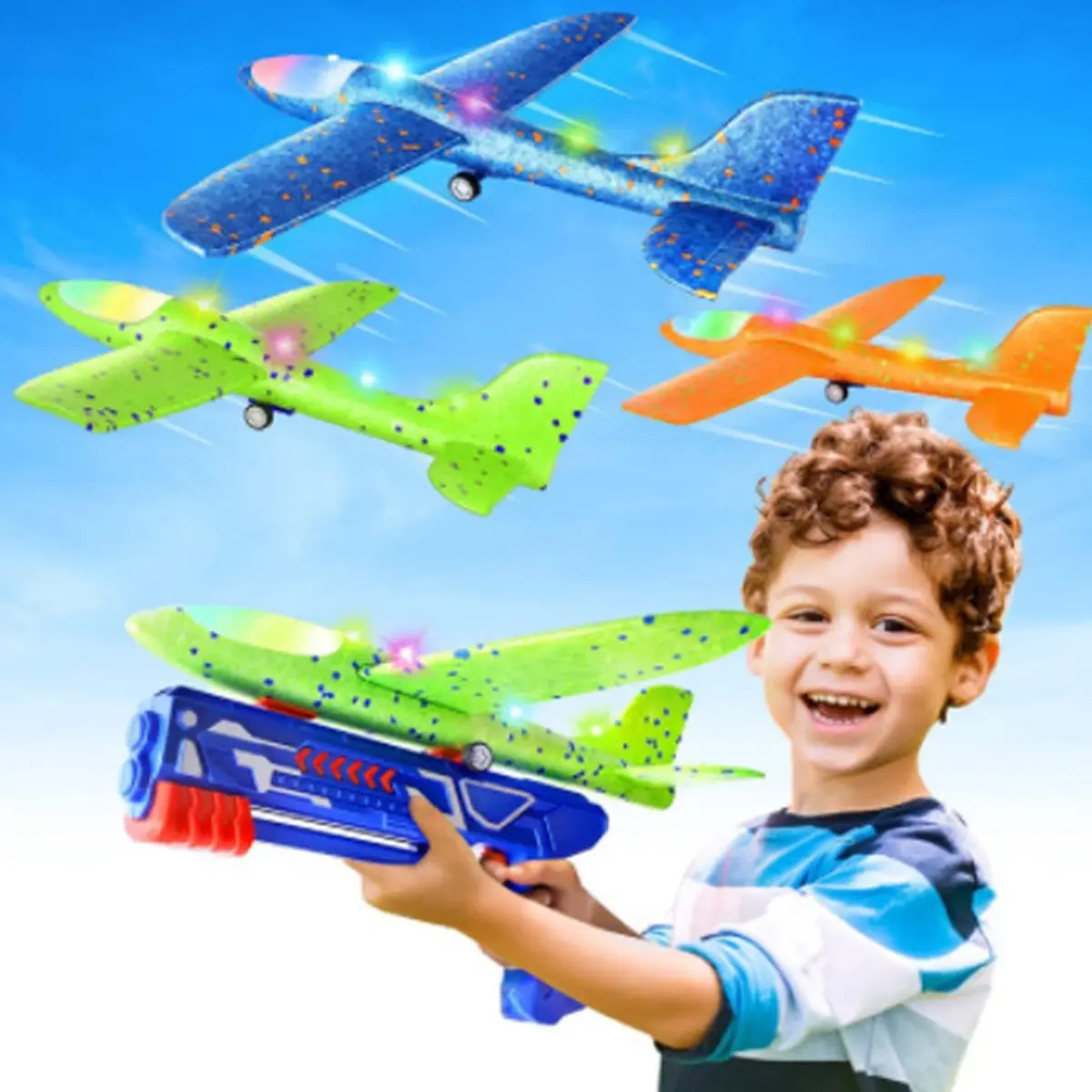 Airplane toys for kids Kids Aircraft Battle Airplane Glider Flight Plastic Toy Flying Gliding Air Outdoor Sports Toys