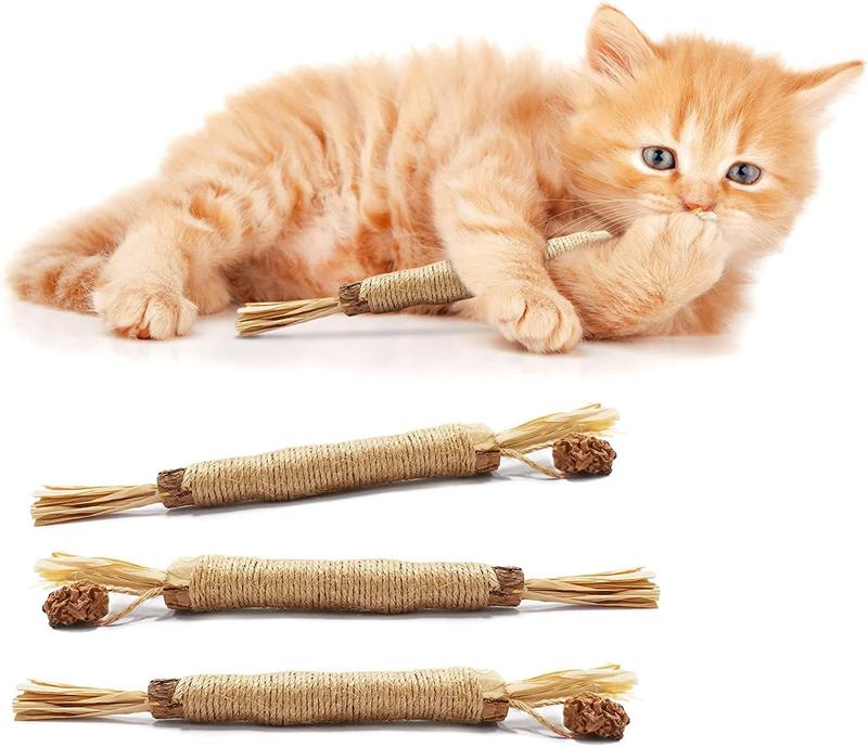 Product Introduction of Wooden Polygonum Stick Bite Combination New Cat Toy Teeth Grinding Tooth Cleansing Removal Fresh Breath 8