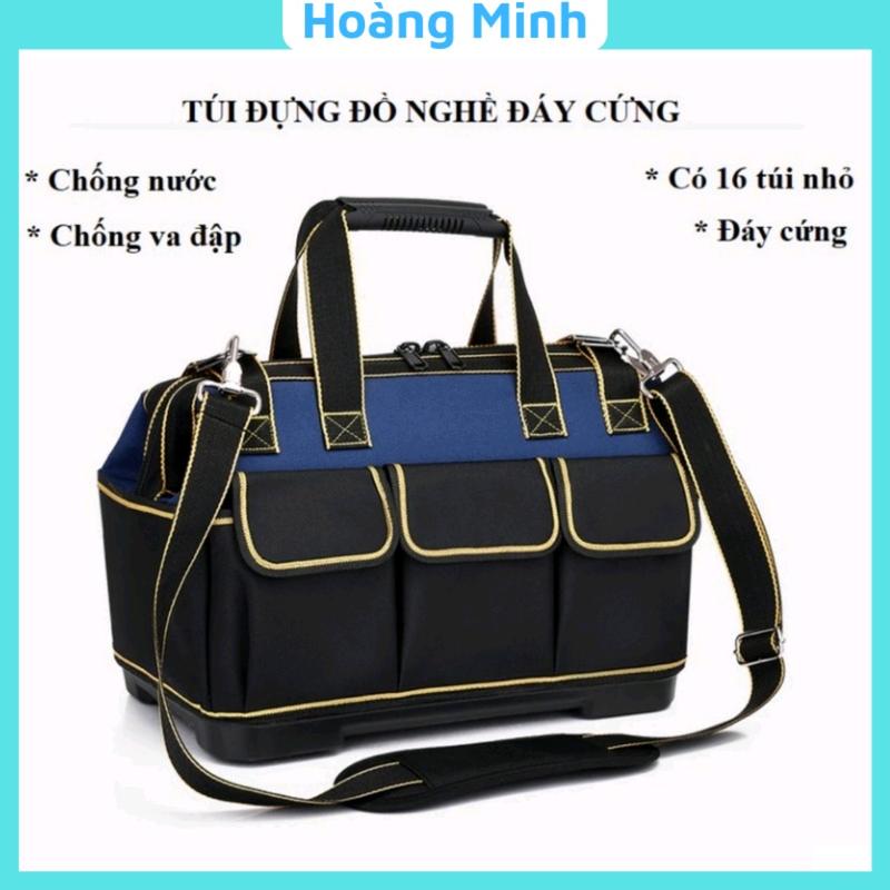 Túi đựng đồ nghề HM đế nhựa chịu lực chống thấm, giỏ xách dụng cụ loại đáy cứng dẻo bền bỉ