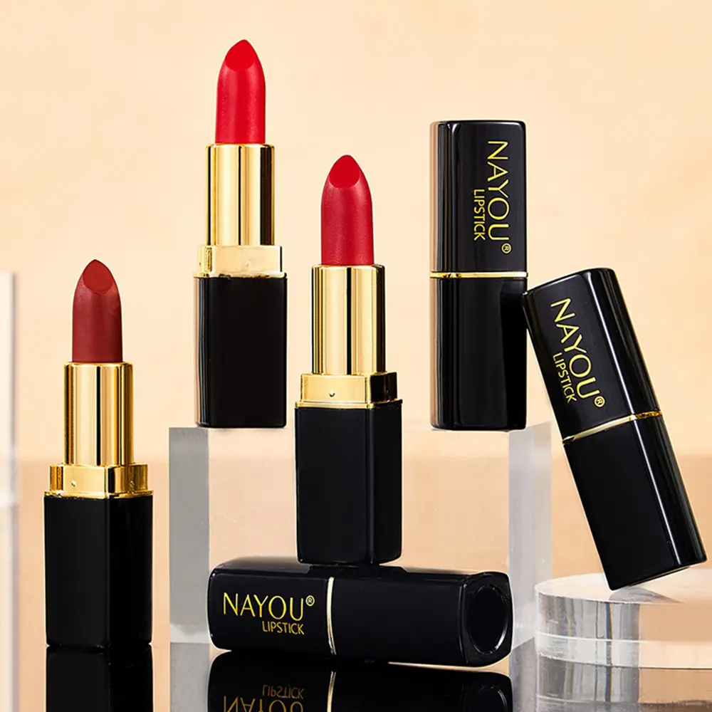 12 Colors Lipstick Women's Waterproof Long-lasting Non-stick Lipstick Moisturizing