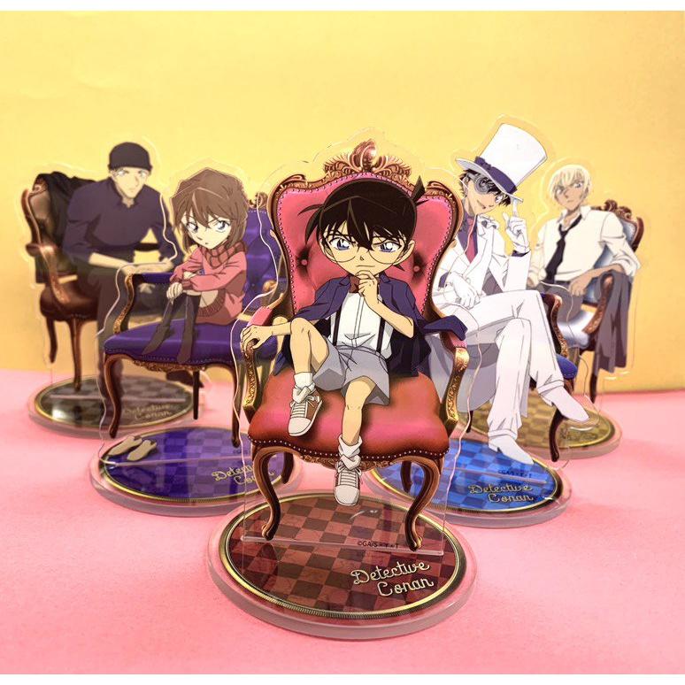 Standee DETECTIVE CONAN ver GHẾ TỰA mô hình Thám Tử Lừng Danh tượng acrylic standee anime mica chibi trang trí