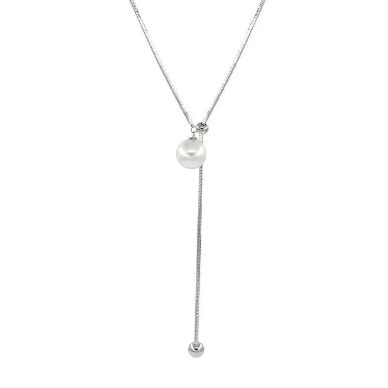 Vòng Cổ Dài Ngọc Trai, Phong Cách Thanh Lịch, Kiểu Choker, Dành Cho Phụ Nữ, Mẹ, Đi Biển, Làm Bằng Hợp Kim, Hàng Mới Về, 2025 trang sức dây  chuyền  xoắn  titan dây  chuyền  xoắn  xi  bạch  kim dây  chuyền  xoắn sardonyx