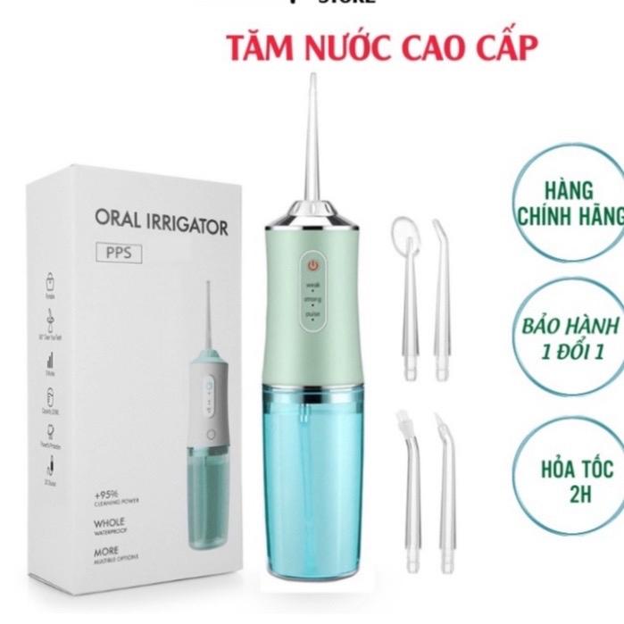  ￼Máy tăm nước cầm tay Oral Irrig.ator - Tăm nước vệ sinh răng miệng Hàng Chính Hãng Loại 1tiện dụng cho mọi gia đình 