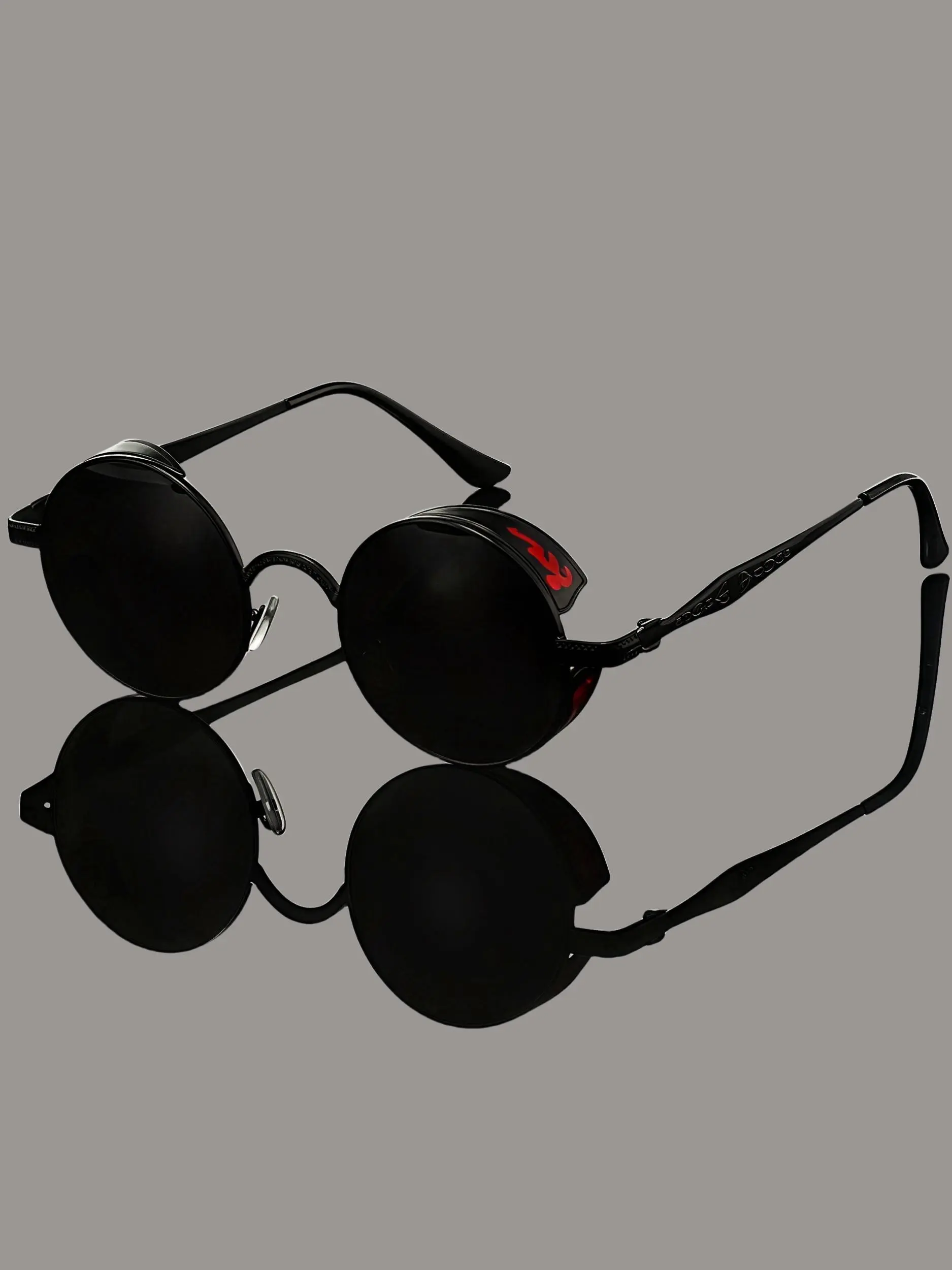 Vintage Punk Style Sunglasses, Trendy Casual Sunglasses for Everyday Use, Fashion Accessories for Outdoor Activities