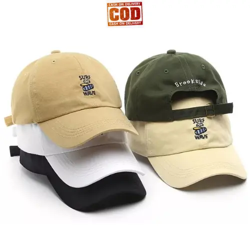 TOPI BASEBALL SURF WAVE / TOPI BORDIR SURF WAVE UNISEX REMAJA DEWASA RING BESI KUALITAS PREMIUM 0