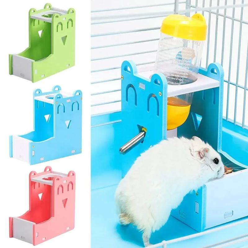 Product Introduction of 2 in 1 Durable Hamster Drinker Small Pet Bottle Holder Hamster Rabbit Food Feeder Cute Mini Water Feeding Pet Supplies 1