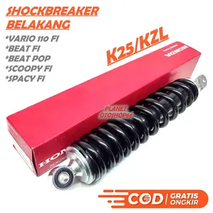 SHOCK BREAKER BELAKANG VARIO 110 FI BEAT FI POP SCOOPY F1 SPACY INJEKSI TECHNO SHOK SHOCKBREAKER SHOKBREAKER SOK BLK K25 KZL
