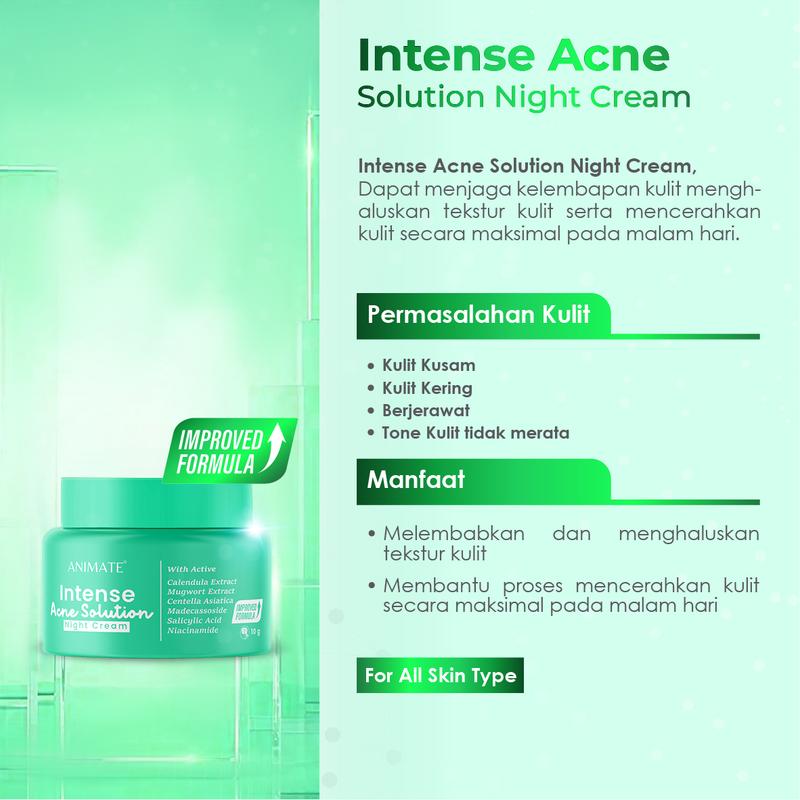 Animate Intense Acne Solution Series 5in1 | Paket Skincare Perawatan Jerawat 6
