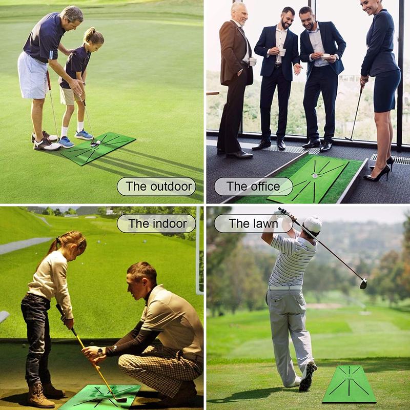 Golf Training Mat Swing Track Practice Marking Pad Detection Batting Ball Trace Directional Mat 30X60CM Golf Swing Practice Mats 3