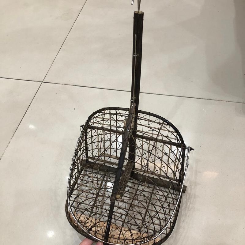 Lồng gỗ lụi 1 mặt chim khuyên hút mật mào choè