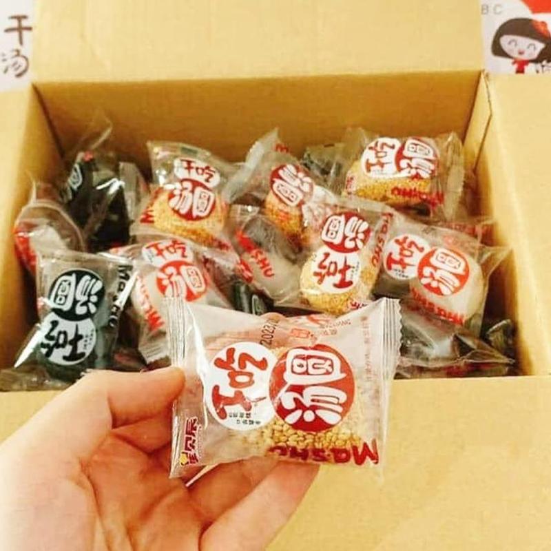 Thùng 1kg Bánh Mochi Tròn Đài Loan Mix 4 Vị Hai Cô Gái - B40KG