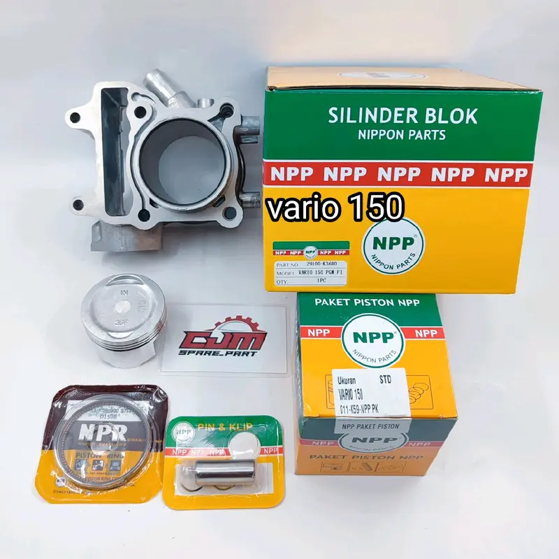 blok seher cylinder boring set piston kit seher paket vario 150 pcx 150 fi injeksi k59 k36 original npp 2
