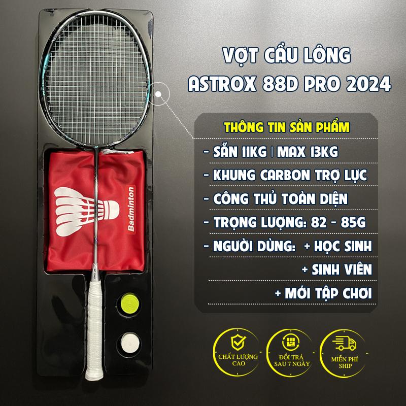 Vợt Cầu Lông Astrox 88D 2024 Full Hộp - Căng Dây Trợ Lực, Tặng Quấn Cán, Móc Khóa, Túi Đựng