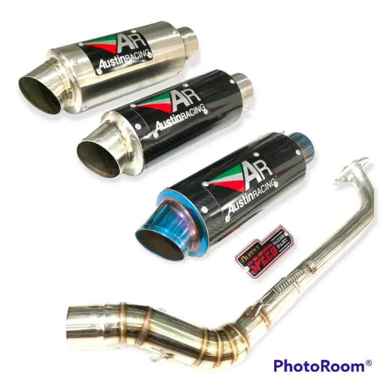 Knalpot Austin Racing Nmax Aerox Beat Vario 125 Vario 150 PCX 150 PCX 160 VARIO 160 SCOOPY LEXY ADV Genio Mio M3 jupiter vega supra 125 Motor
