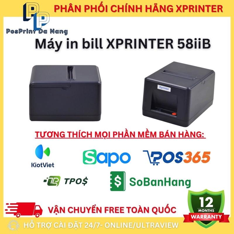 [IN BLUETOOTH] Máy in bill tính tiền Xprinter 58iiB khổ 58mm kết nối điện thoại cổng Bluetooth, máy in bill chính hãng 6