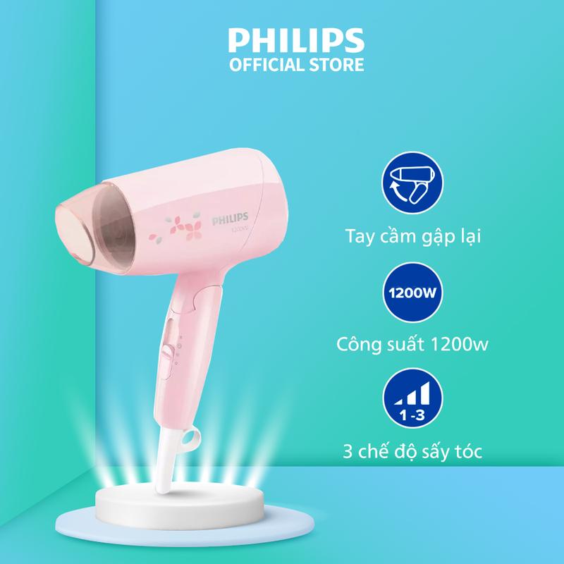 Máy Sấy Tóc PHILIPS BHC010/00, Công Suất 1200 W, 3 Chế Độ Sấy, Bảo Hành 24 Tháng