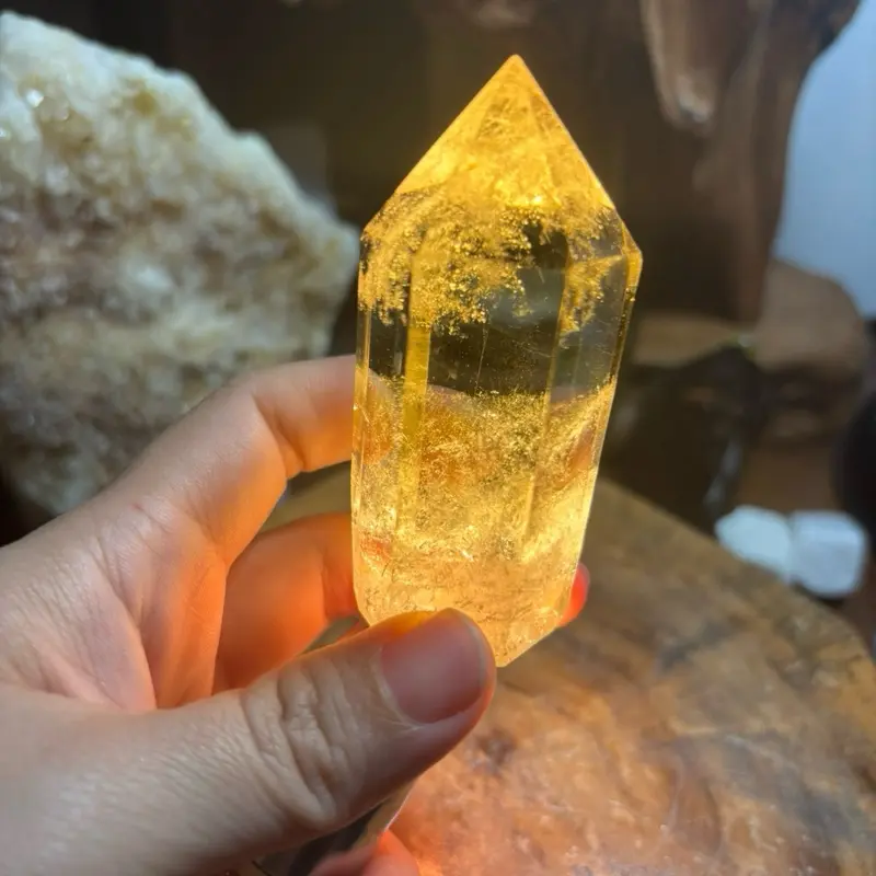 Trụ Thạch Anh Vàng - Y8 - 95g