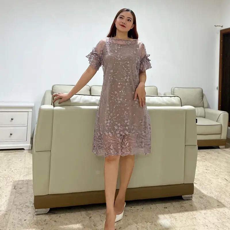 Dress W26 Korean Look Baju Pesta Elegant 6
