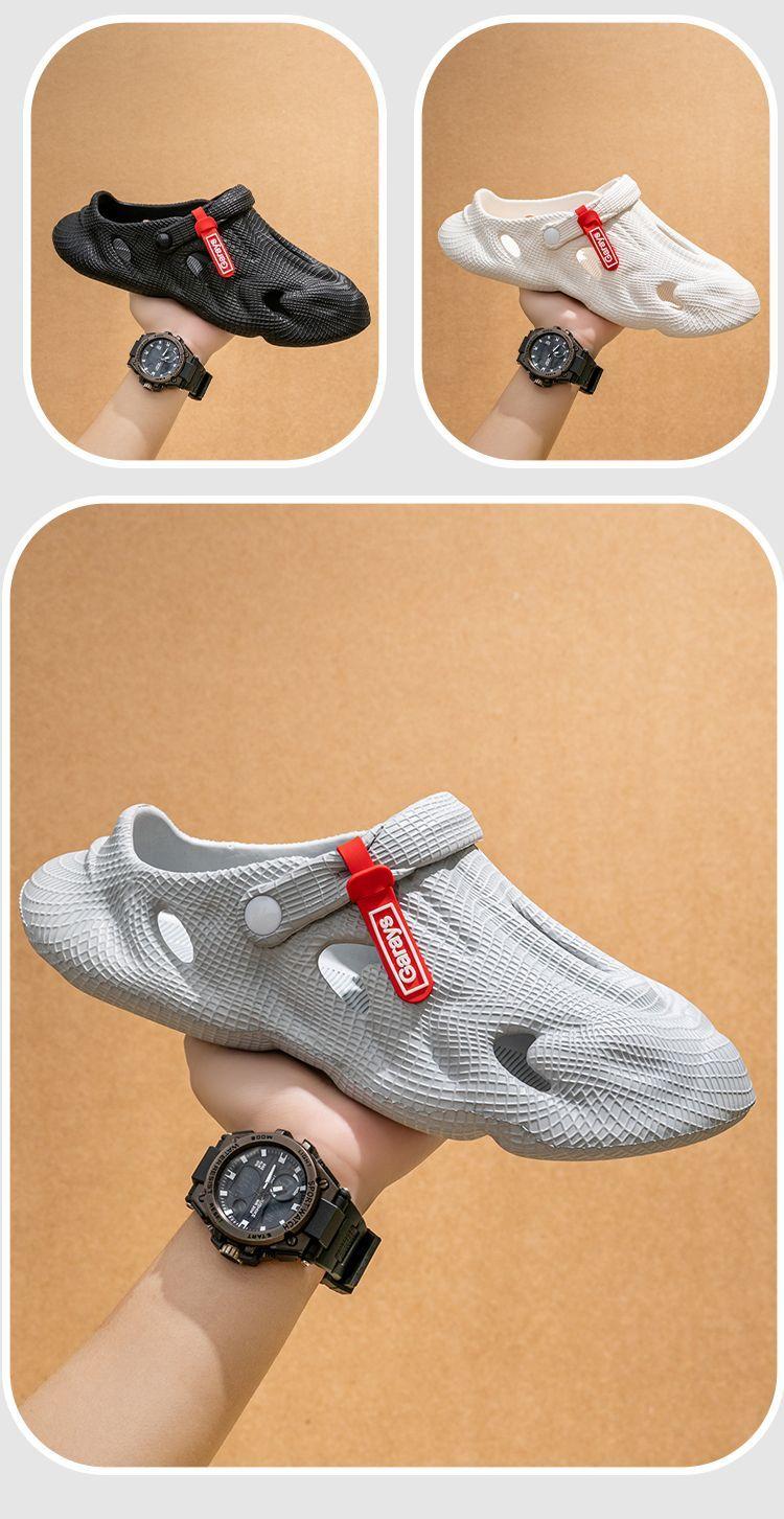 Product Introduction of Waste Soil Wind Cocoon Breaking Series Men's Outdoor Casual 2025 New Beach Sports Two-Way Wear Driving Non-Slip Pump 23