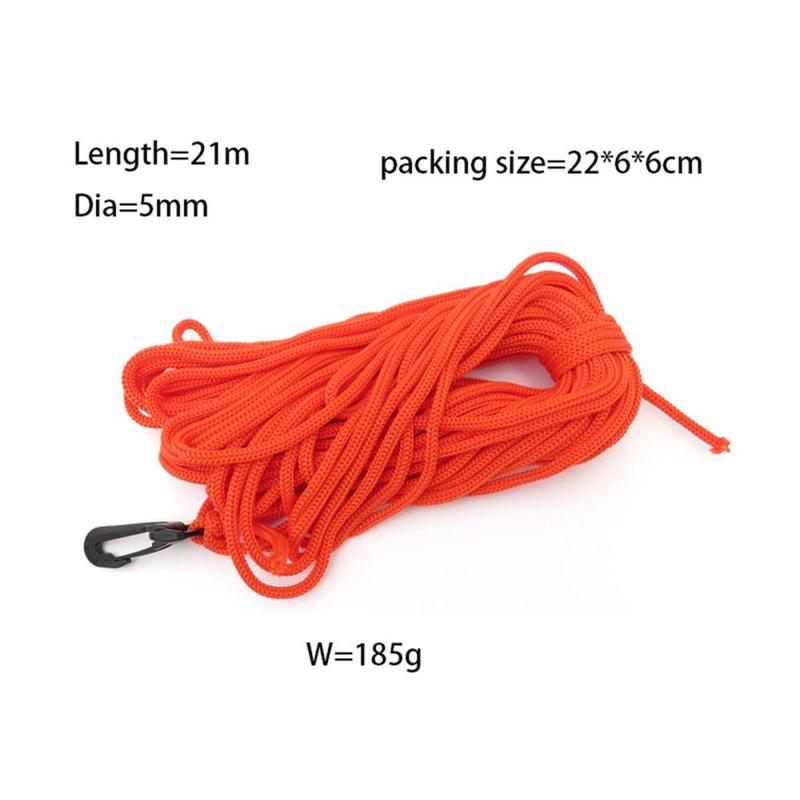 Product Introduction of Float Rope 21M/69ft Buoy Dive Scuba Rope for Diving Swimming Free Diving 0