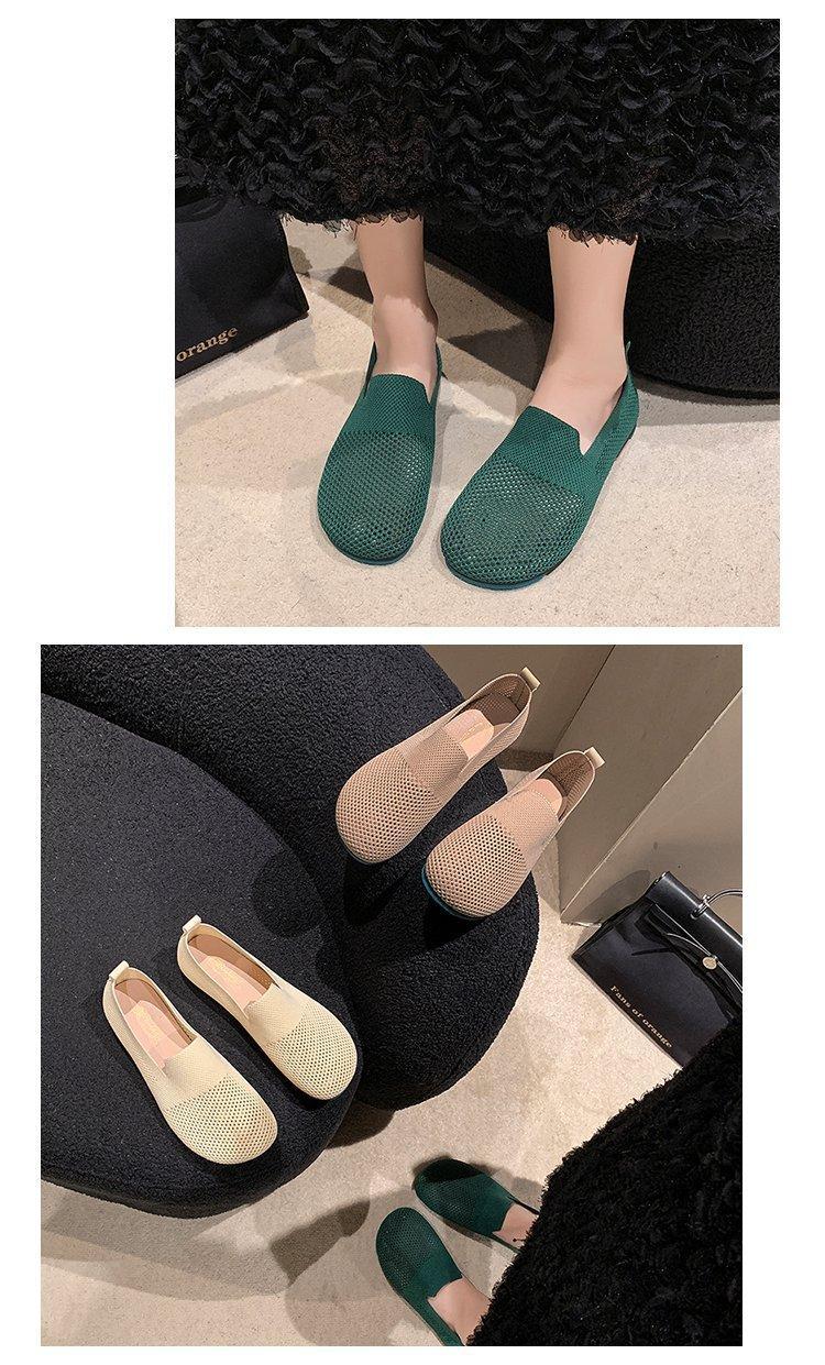 Product Introduction of Summer 2025 cut-out breathable flat soles commuter work shoes 4