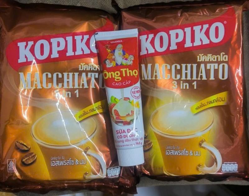 [ TẶNG 1 Tuýp SỮA ĐẶC ] khi mua Combo 2 bịch cà phê sữa kopiko (bịch lớn 20 gói x2 ) Coffee Cafe Socola caphe