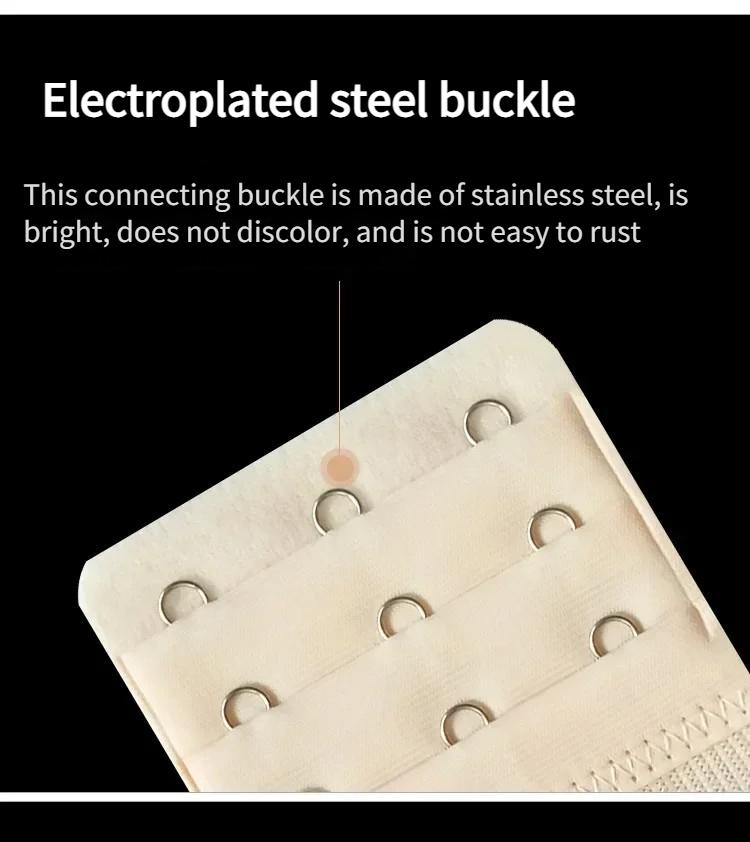 Product Introduction of 5pcs Adjustable Elastic Bra Extenders Straps for Women Belt Buckle Nylon Bra Extension Strap Hooks Clip Underwear Accessories 10