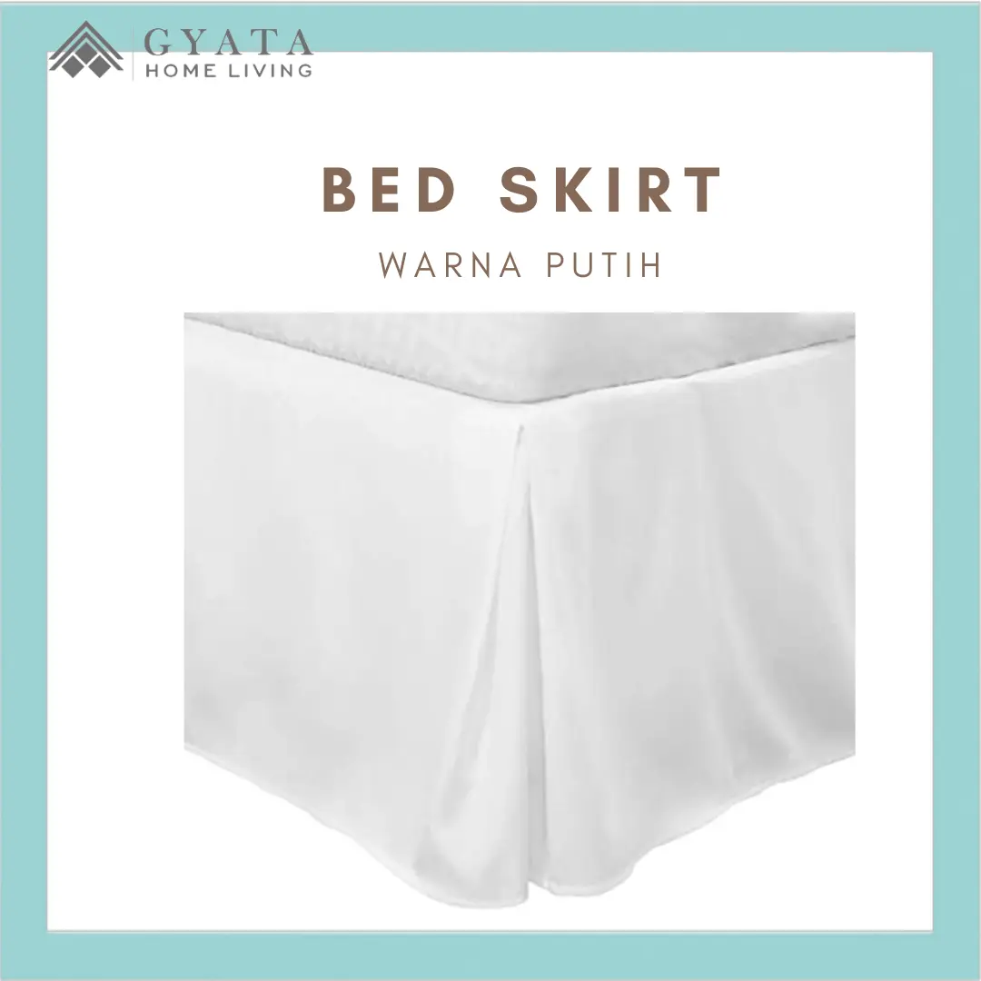 Bed skirt 160x200 Bahan Katun - Rok Kolong ranjang - Rok Kasur Model Lurus