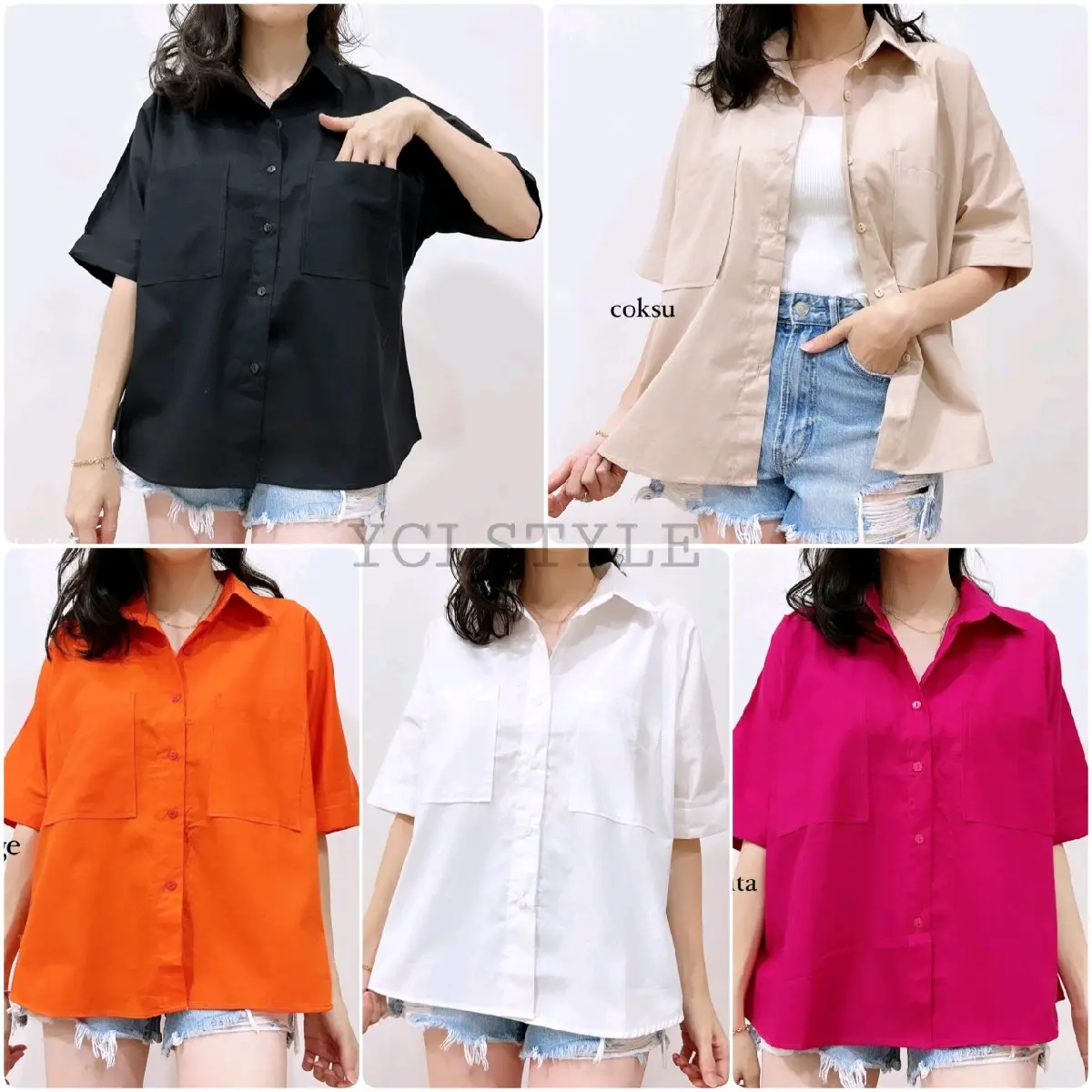 OVERSIZE COTTON SHIRT WITH TWO POCKET PREMIUM