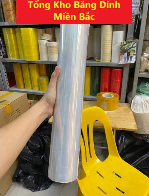 Màng PE Trắng 2kg khổ 50cm , Màng Co PE Trắng, Màng Nilong Trắng Màng Chít quấn hàng bọc hàng 7