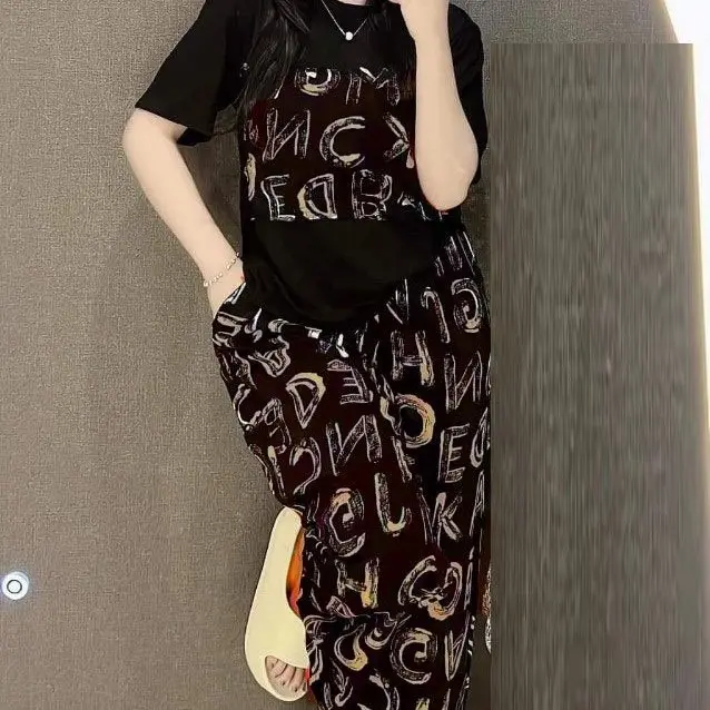 Set Bộ Gân Tăm Lạnh Dành Cho Nữ Mix Áo Form Suông Đi Học Đi Làm Đi Chơi Women Thun Top Voi 6