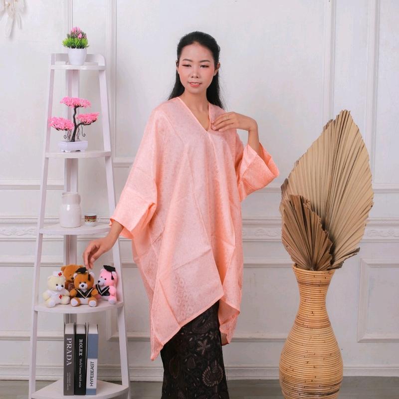 blouse kaftan tunik viscose (hanya atasan)/kaftan viscose mewah / setelan batik mewah / kaftan burkat / Atasan Muslim Motif 6