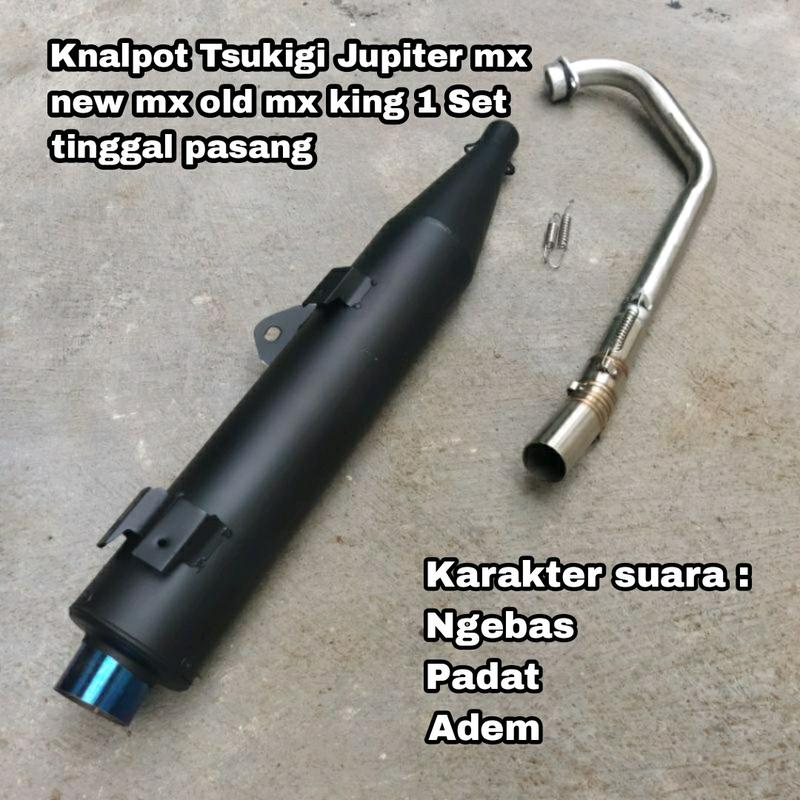 Knalpot Tsukigi Jupiter MX new MX old lama 135 MX king 150 tsugi stainless stenlis steel standar racing 3