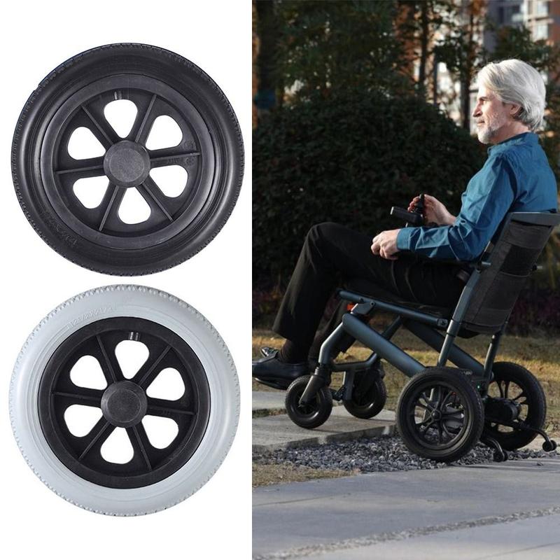 Product Introduction of Flexible 12Inch Shopping Cart Wheels Wear-resistant Anti Slip Travelling Trolley Caster Replacement Wheelchair Rear-wheel Castor Wheelchair Accessories 18