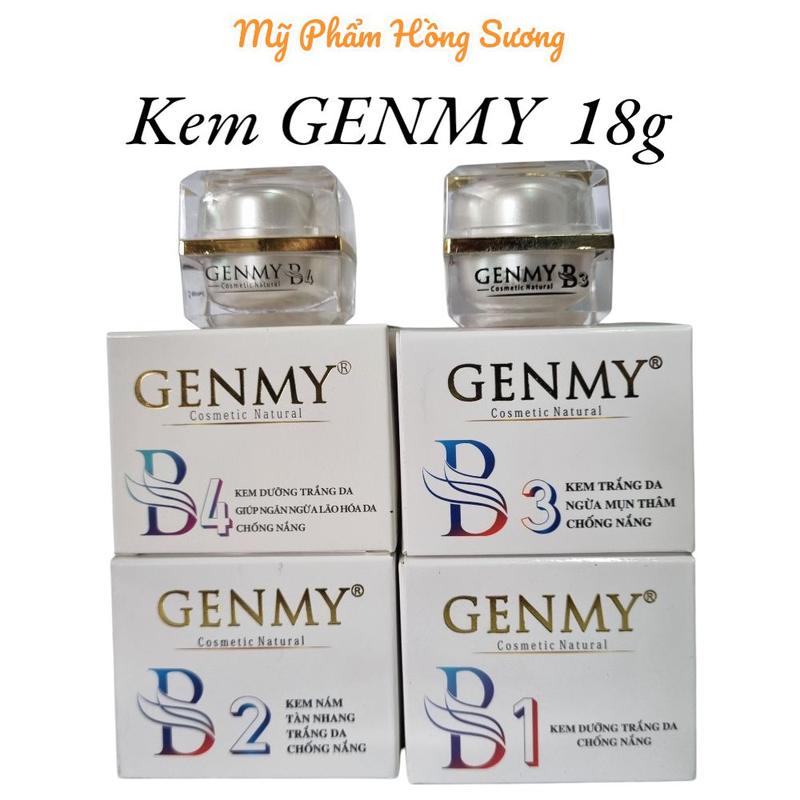 Kem Genmy B1, B2, B3, B4 18g , kem dưỡng trắng da