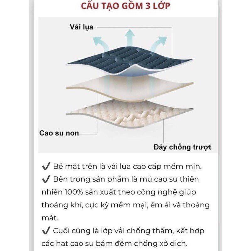Product Introduction of Chiếu điều hoà cao su non latex 2D mẫu mới 2024. Chiếu điều hoà siêu mát tặng kèm 2 vỏ gối đầu cùng tông màu 3