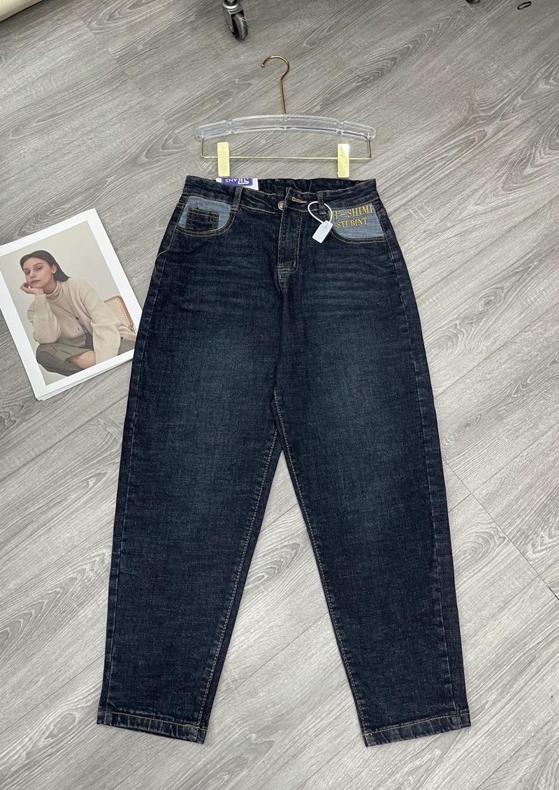Product Introduction of Quần bò bagy dãn phối thêu,  quần jeans nữ 5