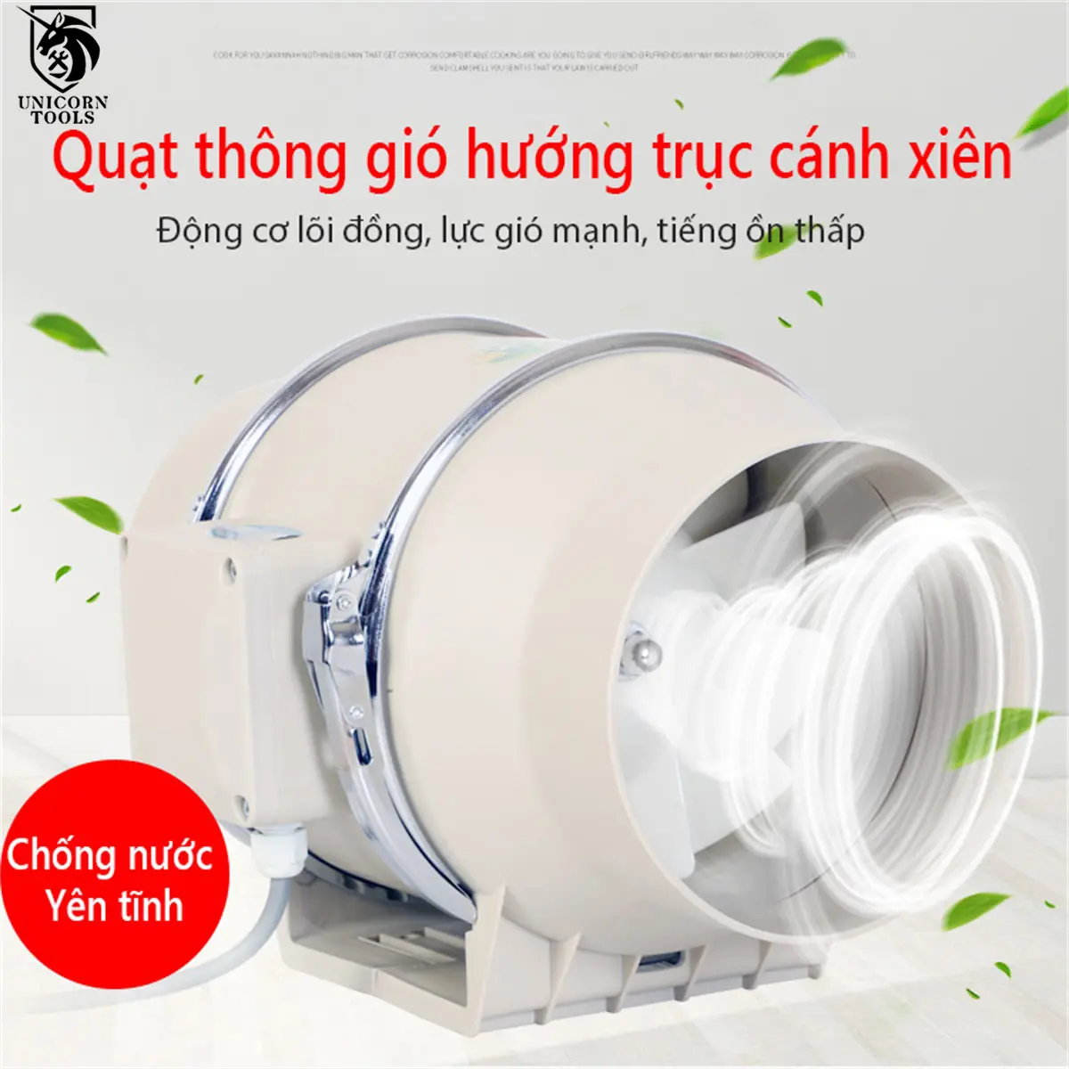 Quạt hút thông gió đa chức năng, hút khói thuốc trong phòng, hút mùi bếp di động,Thân máy có thể tháo rời nên rất thuận tiện khi bảo dưỡng, thay thế. Fan QuạT