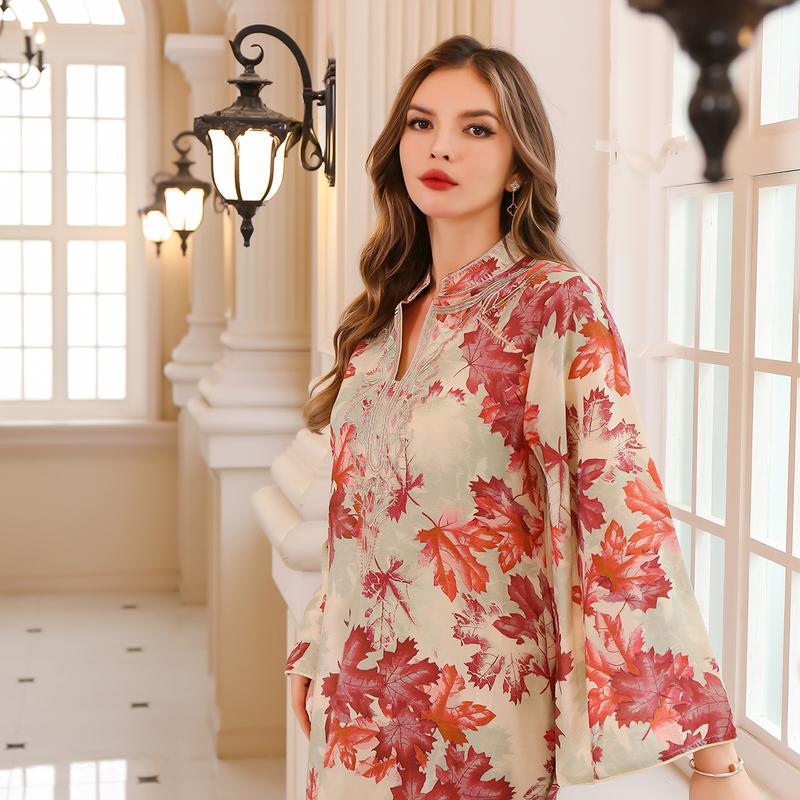 Product Introduction of Ome Muslim Djellaba Women's Clothing DUBAI Turkish Clothing Embroidery Fashion Female Dress Fashion 9