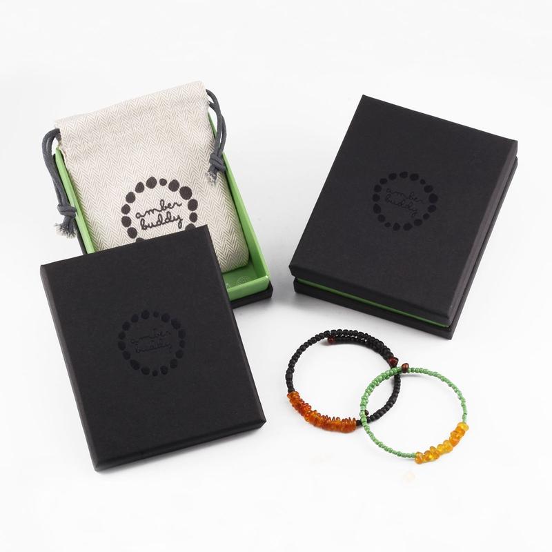 Packaging Amber Buddy - Box + Pouch + Bangle Hadiah Penyimpanan 0